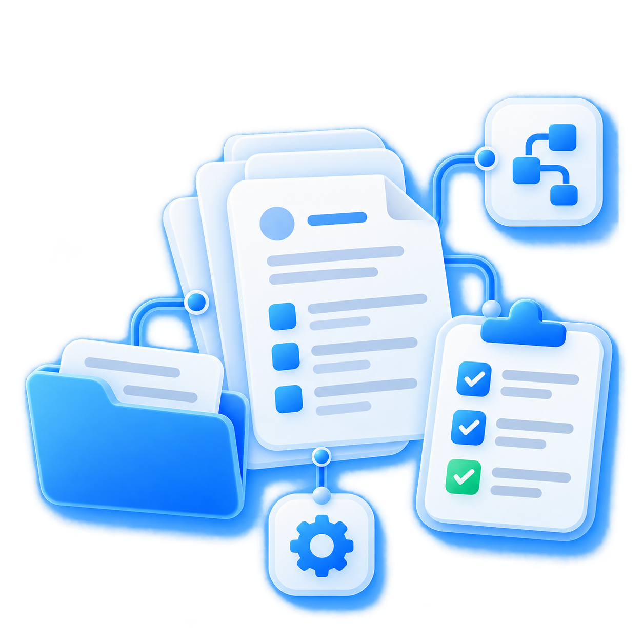 Operations documents, SOPs, and checklists organized in folders
